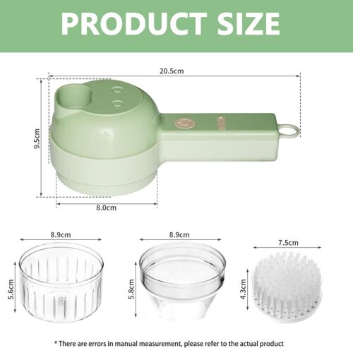 4-in-1 Cordless Electric Food Chopper