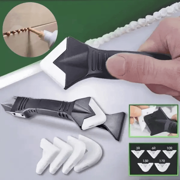 3-in-1 Silicone Caulk Remover & Finishing Tool