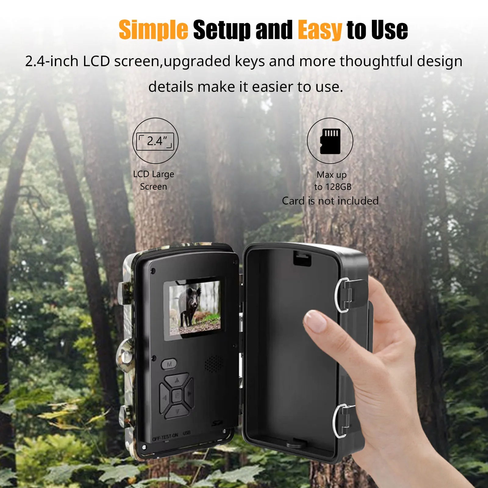 1080p Night Vision Trail Camera