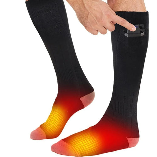 2 Pairs of Unisex Rechargeable Heated Socks