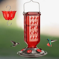 24 oz Leak-Proof Glass Hummingbird Feeder