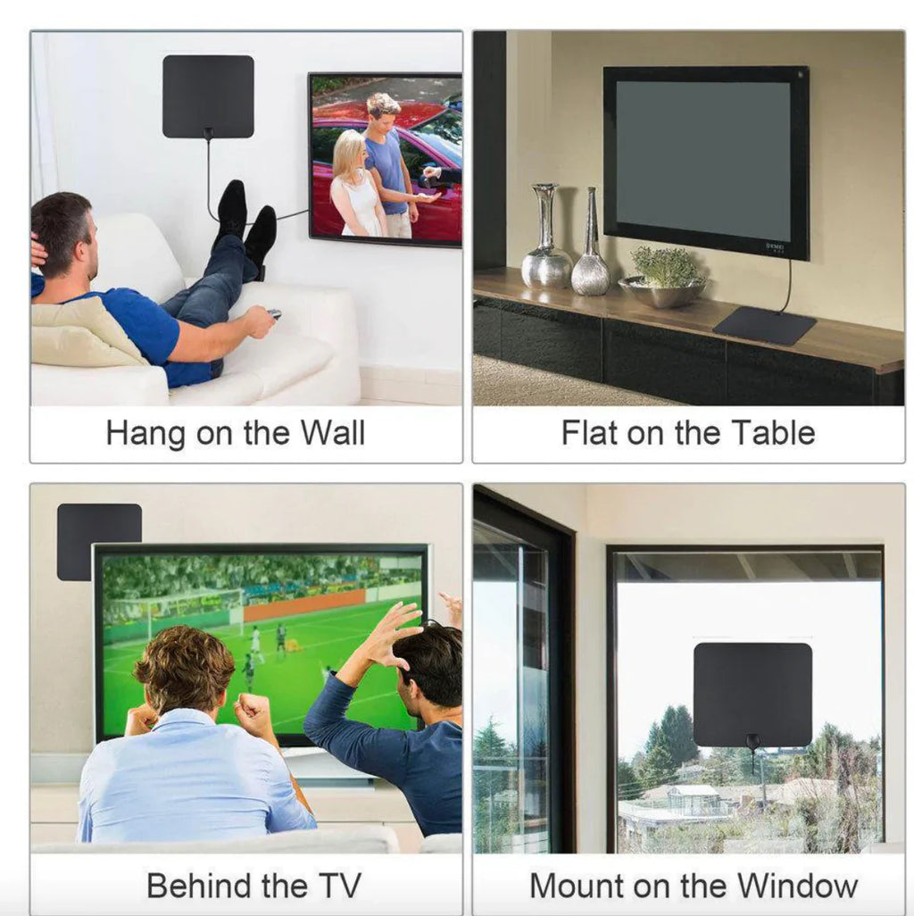 300-Mile Indoor Amplified HDTV Antenna