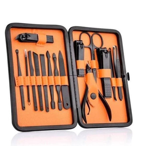 15-Piece Professional Manicure Set with Travel Case