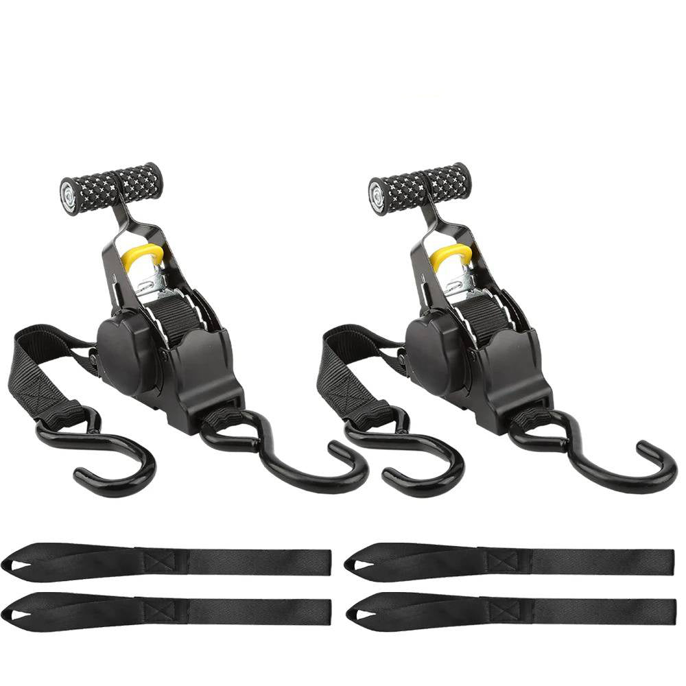 2-Set Retractable Ratchet Straps