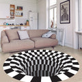 3D Vortex Illusion Area Rug