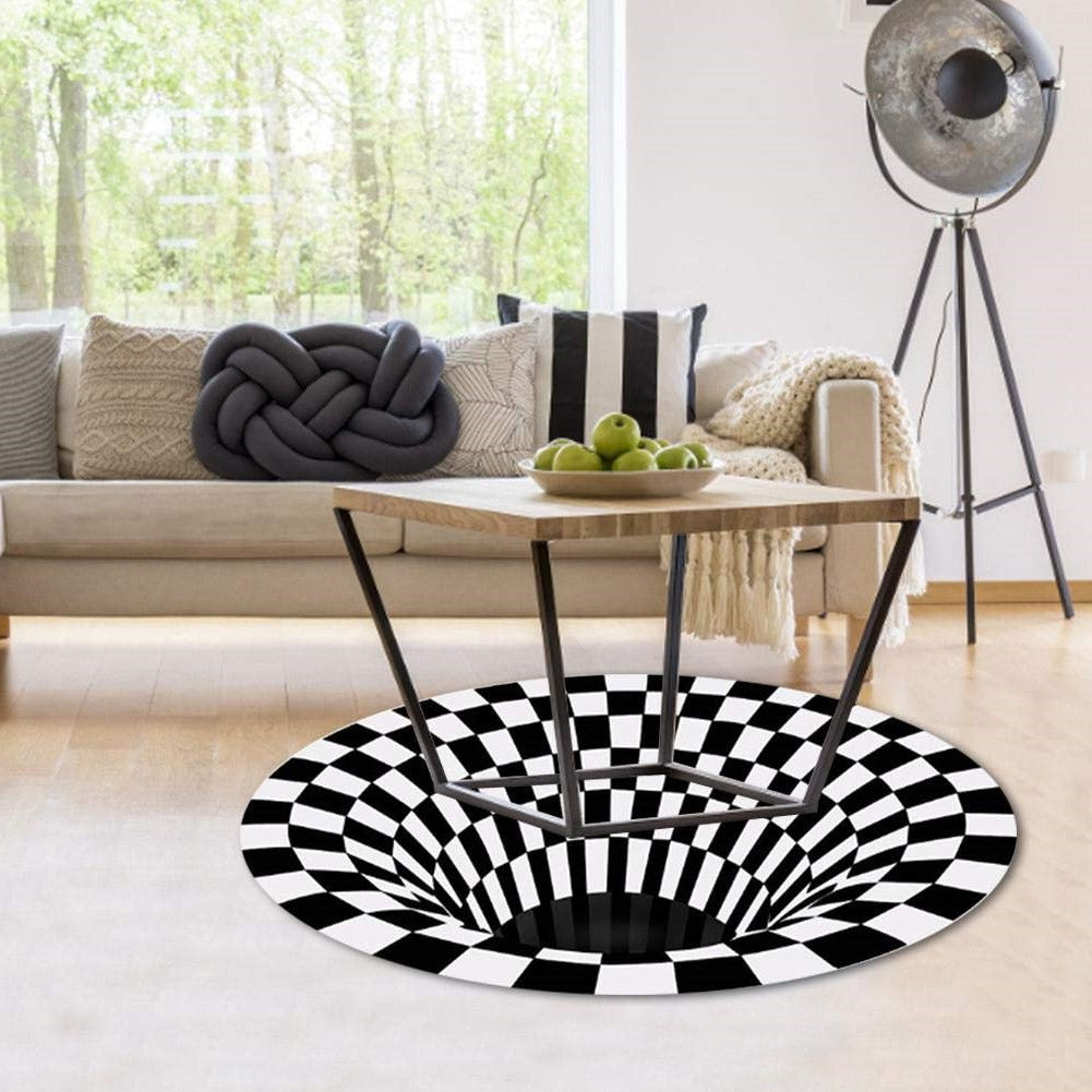 3D Vortex Illusion Area Rug