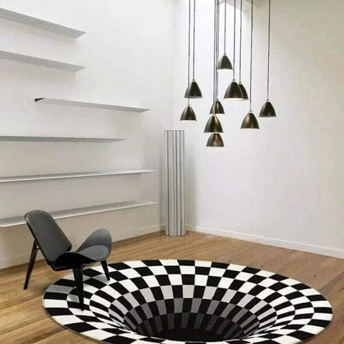 3D Vortex Illusion Area Rug