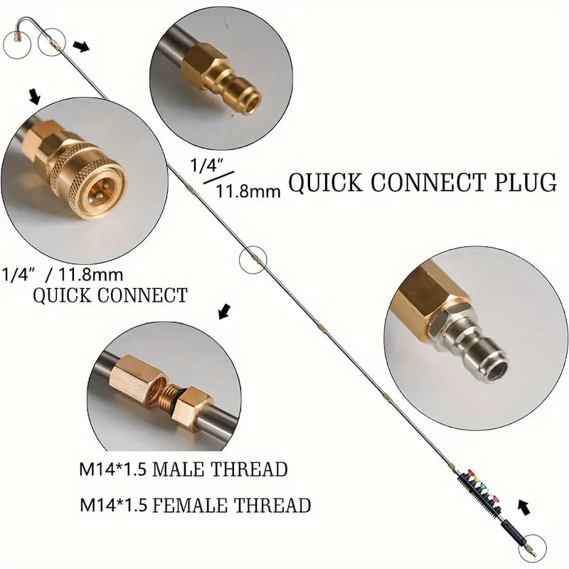 4000 PSI Telescoping Pressure Washer Wand Set