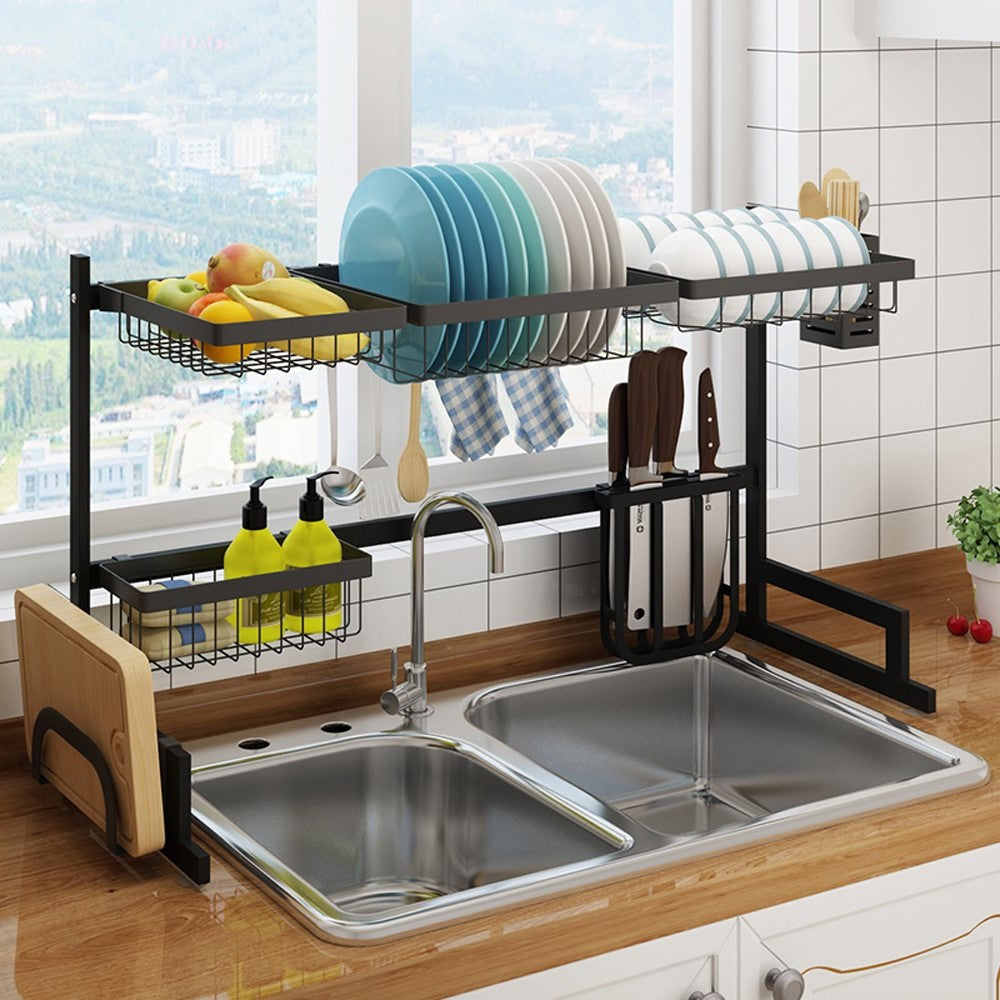 Stainless Steel Over-Sink Dish Drying Rack