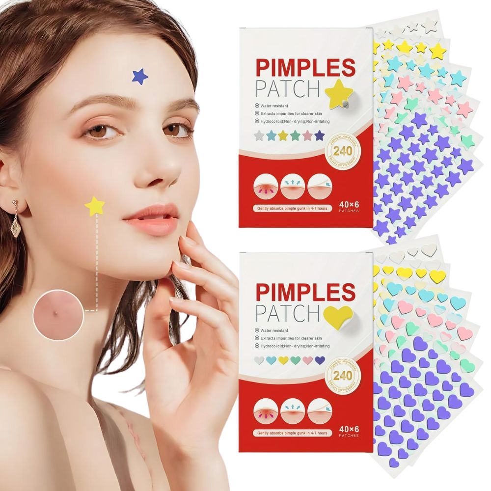 240-Pack Cute Colourful Pimple Patches
