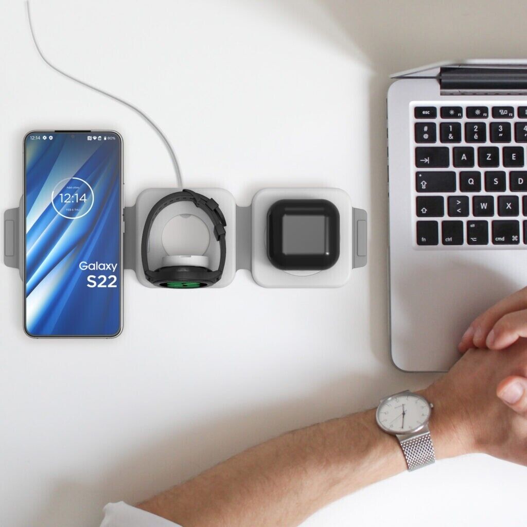 3-in-1 Foldable Wireless Travel Charger