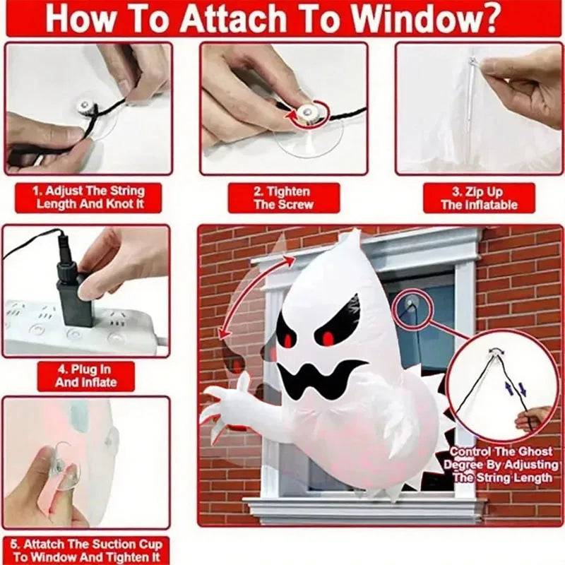 4.5 ft Inflatable Halloween Ghost Decoration