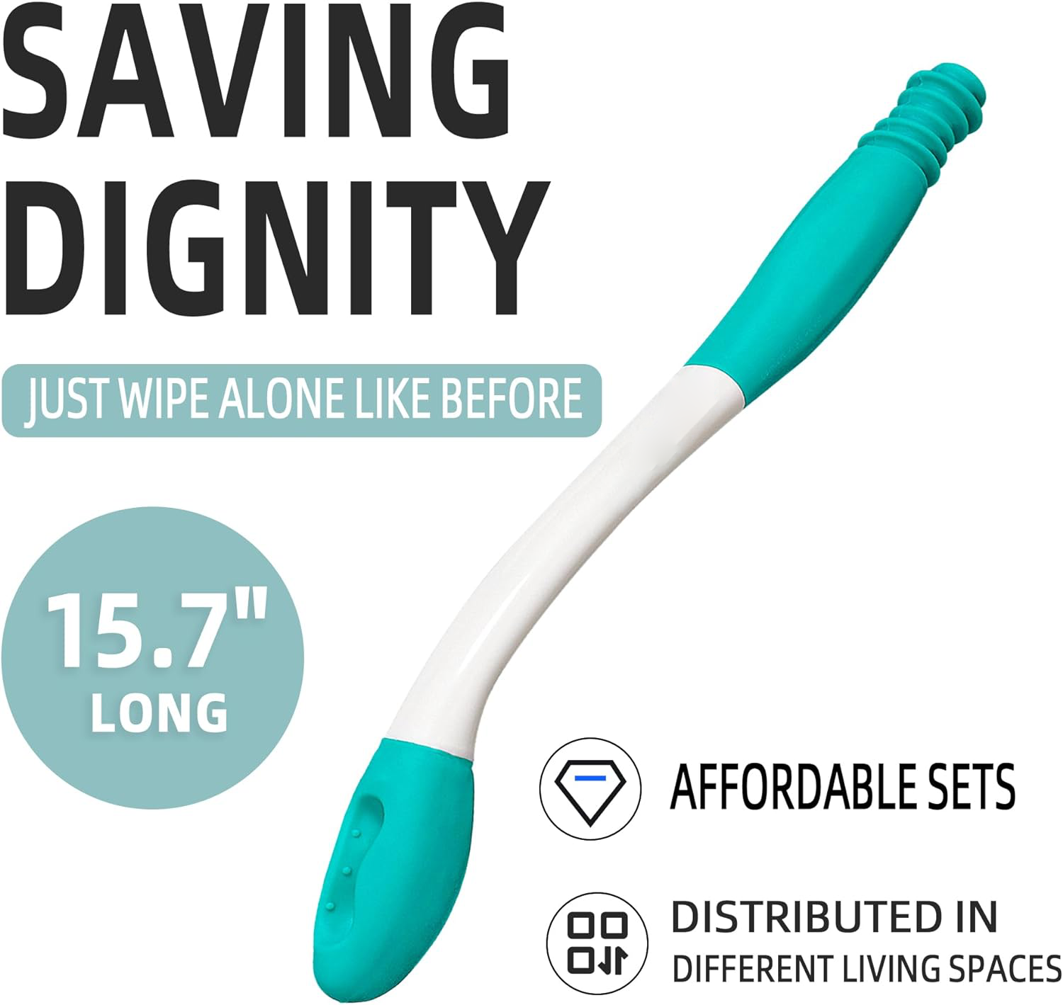 2-Pack Long-Reach Toilet Aid Tool