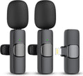 2-Pack Wireless Microphones for iPhone & iPad