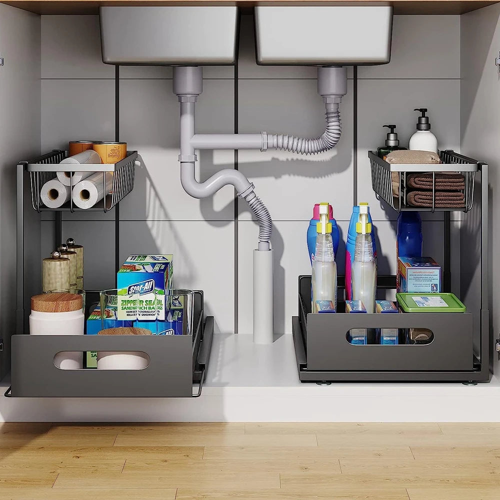 2-Tier Slide-Out Under-Sink Organizer