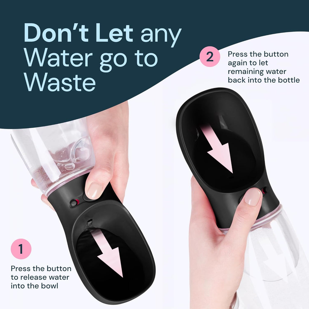 19 oz Portable Dog Water Bottle