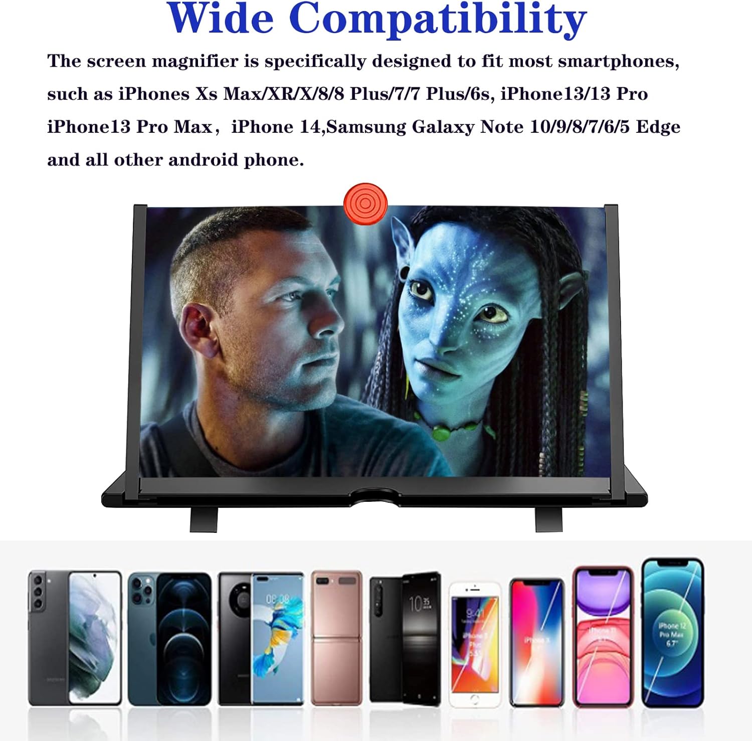 16-inch Phone Screen Magnifier for Movies & Gaming
