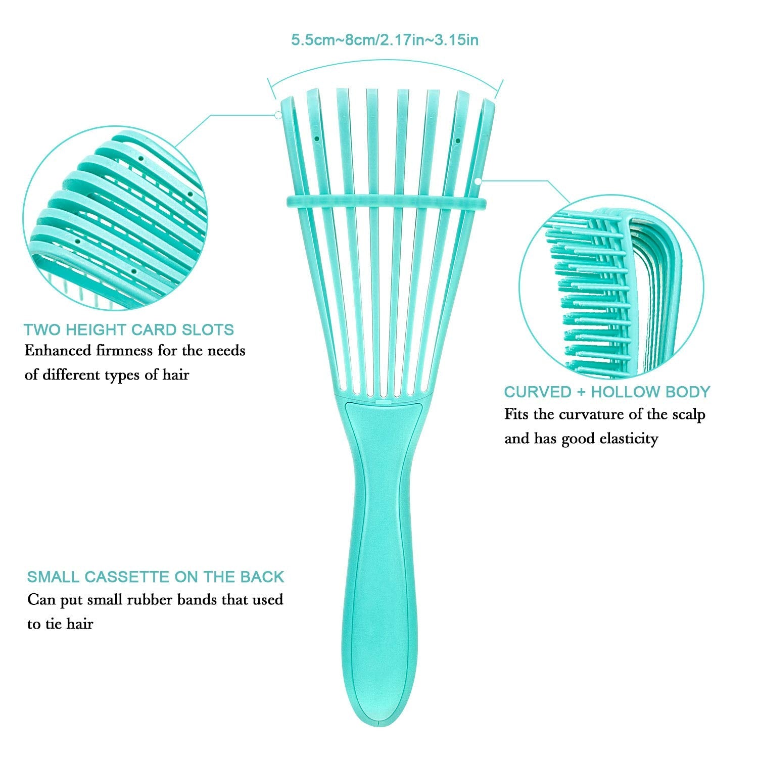 2-Pack Detangling Brush for Curly & Textured Hair