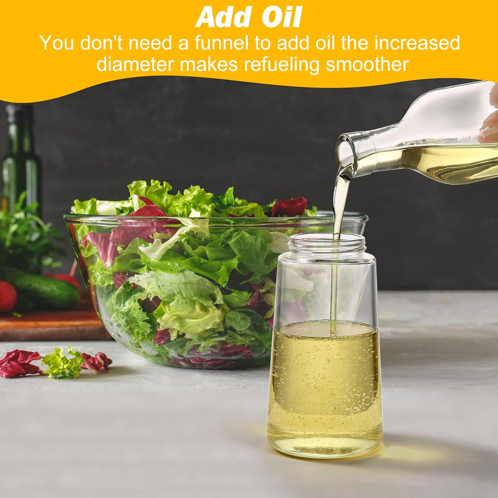 2-Pack Oil Dispenser & Sprayer Bottle Set