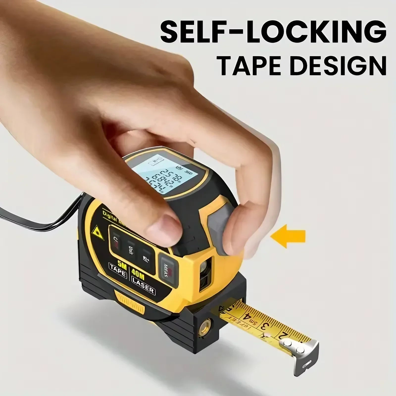 3-in-1 Laser Tape Measure (40m/60m)