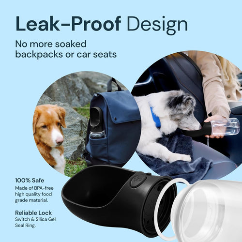 19 oz Portable Dog Water Bottle