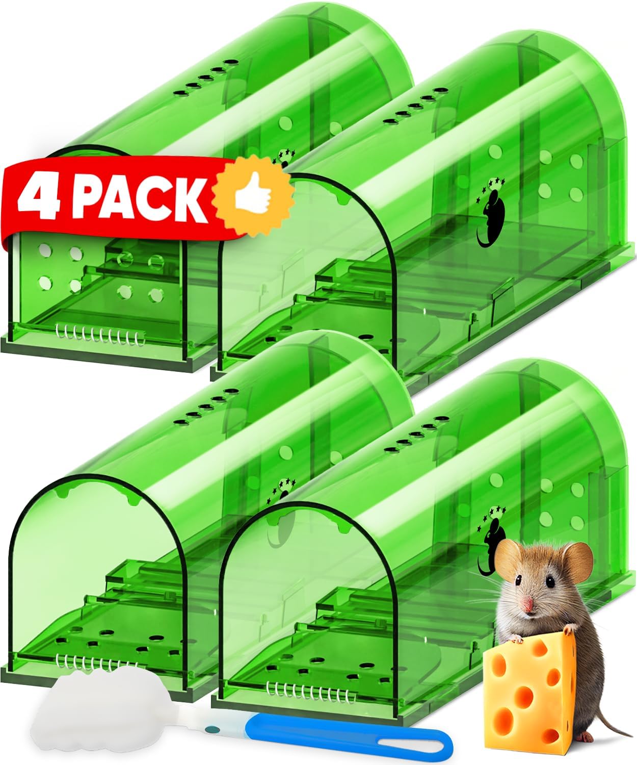 4-Pack Reusable Mouse Trap