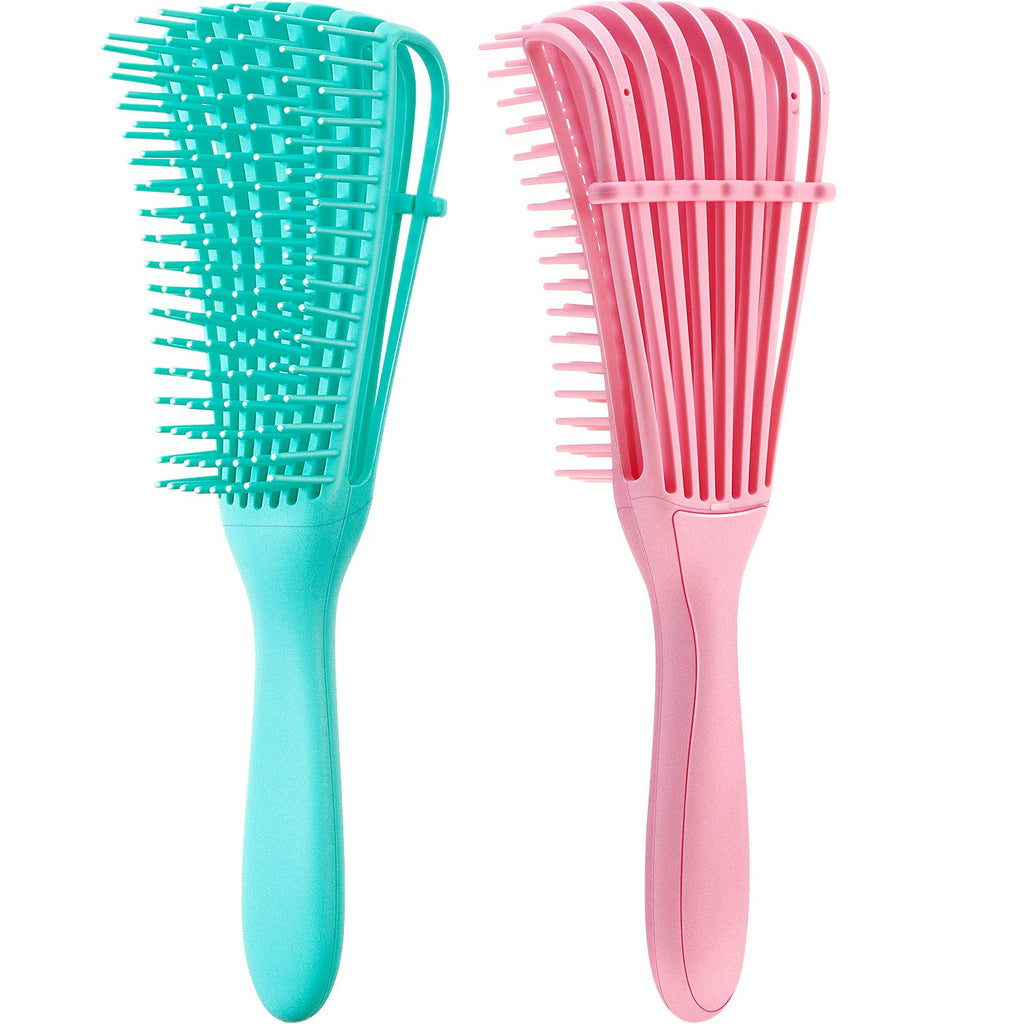 2-Pack Detangling Brush for Curly & Textured Hair