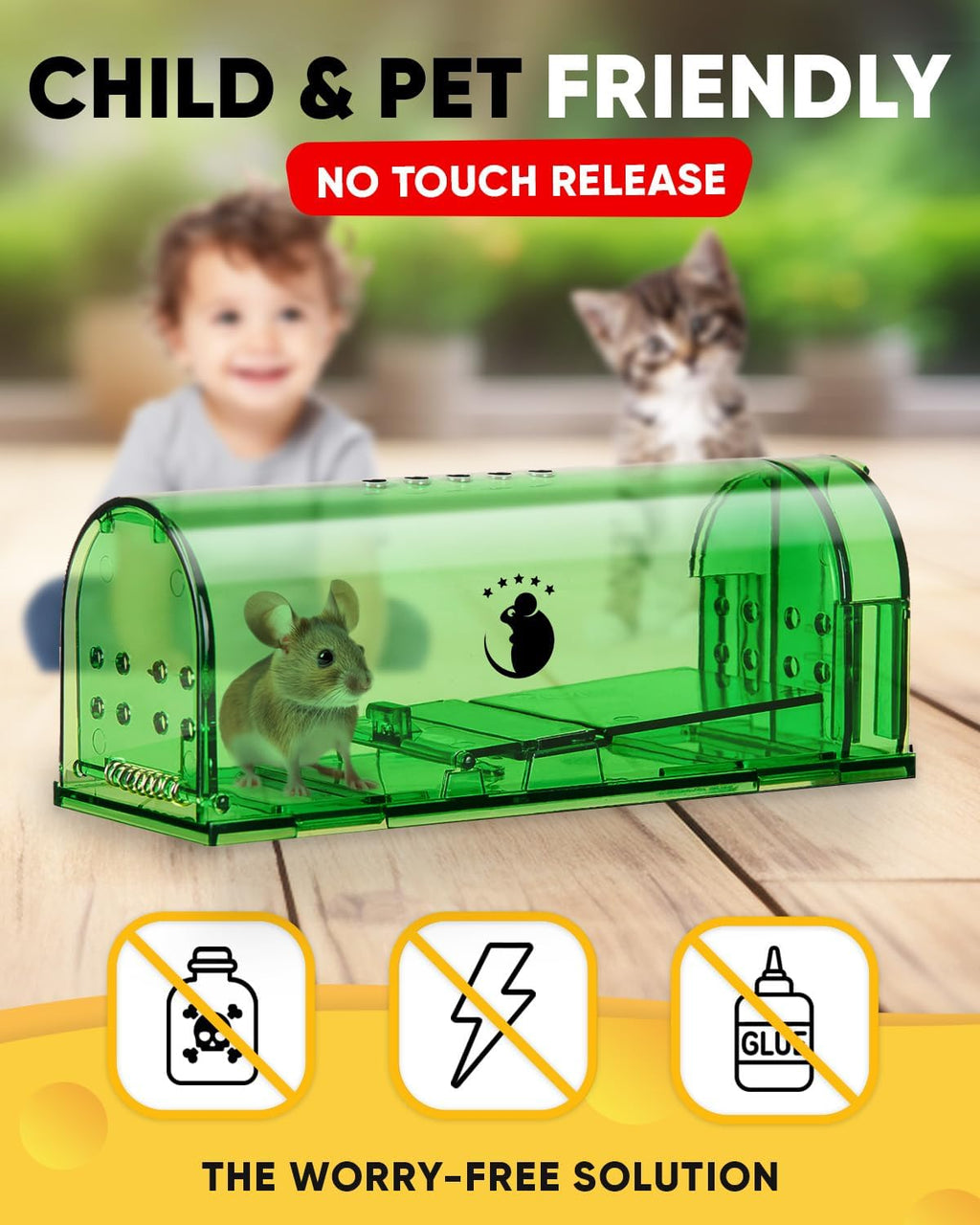4-Pack Reusable Mouse Trap