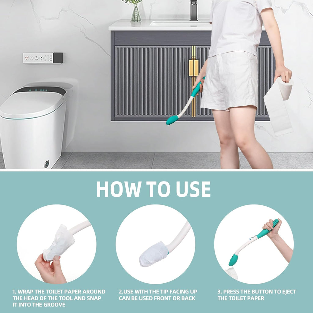 2-Pack Long-Reach Toilet Aid Tool