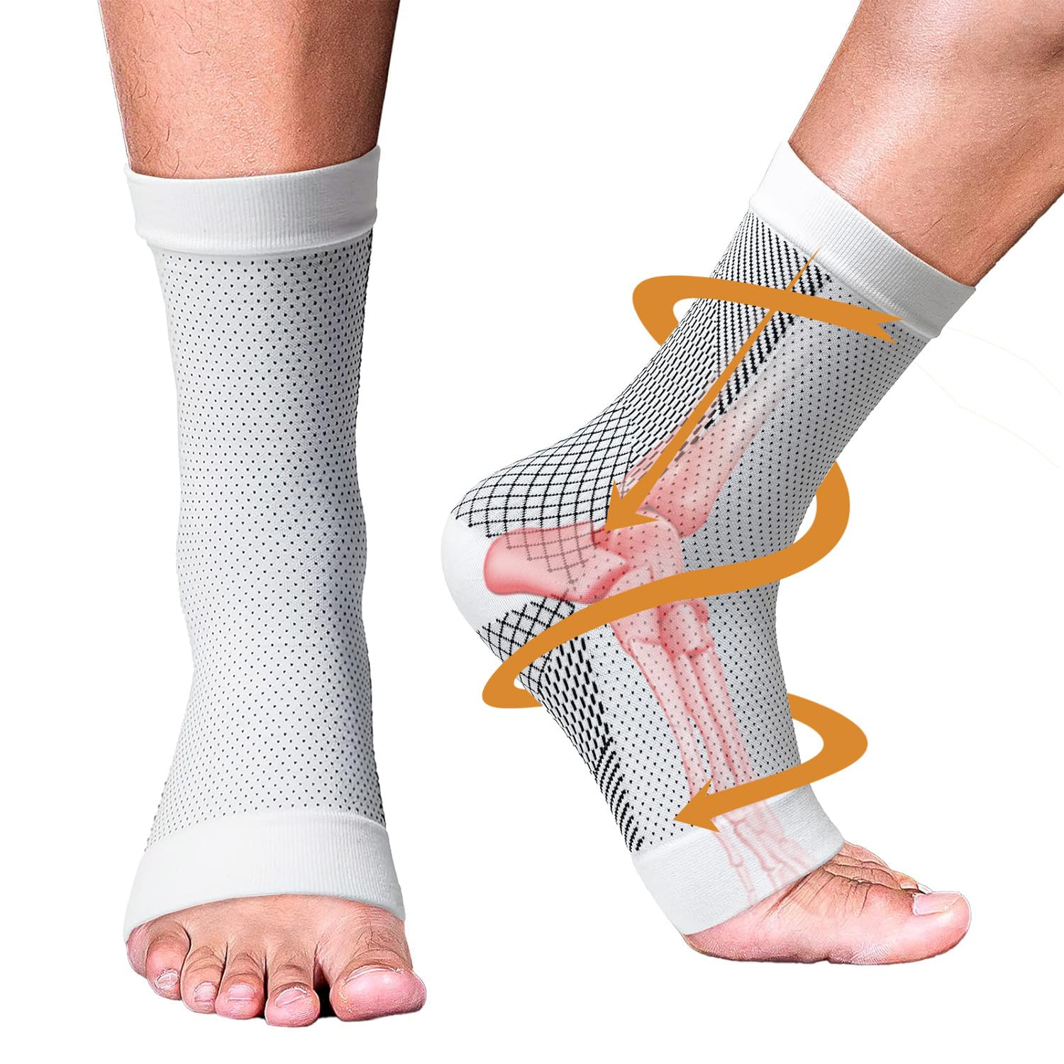 4 Pairs of Premium Compression Therapy Socks