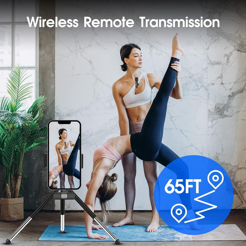 2-Pack Wireless Microphones for iPhone & iPad