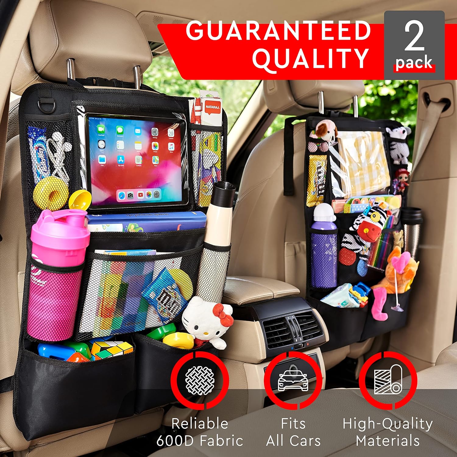 2-Pack Car Backseat Organizer