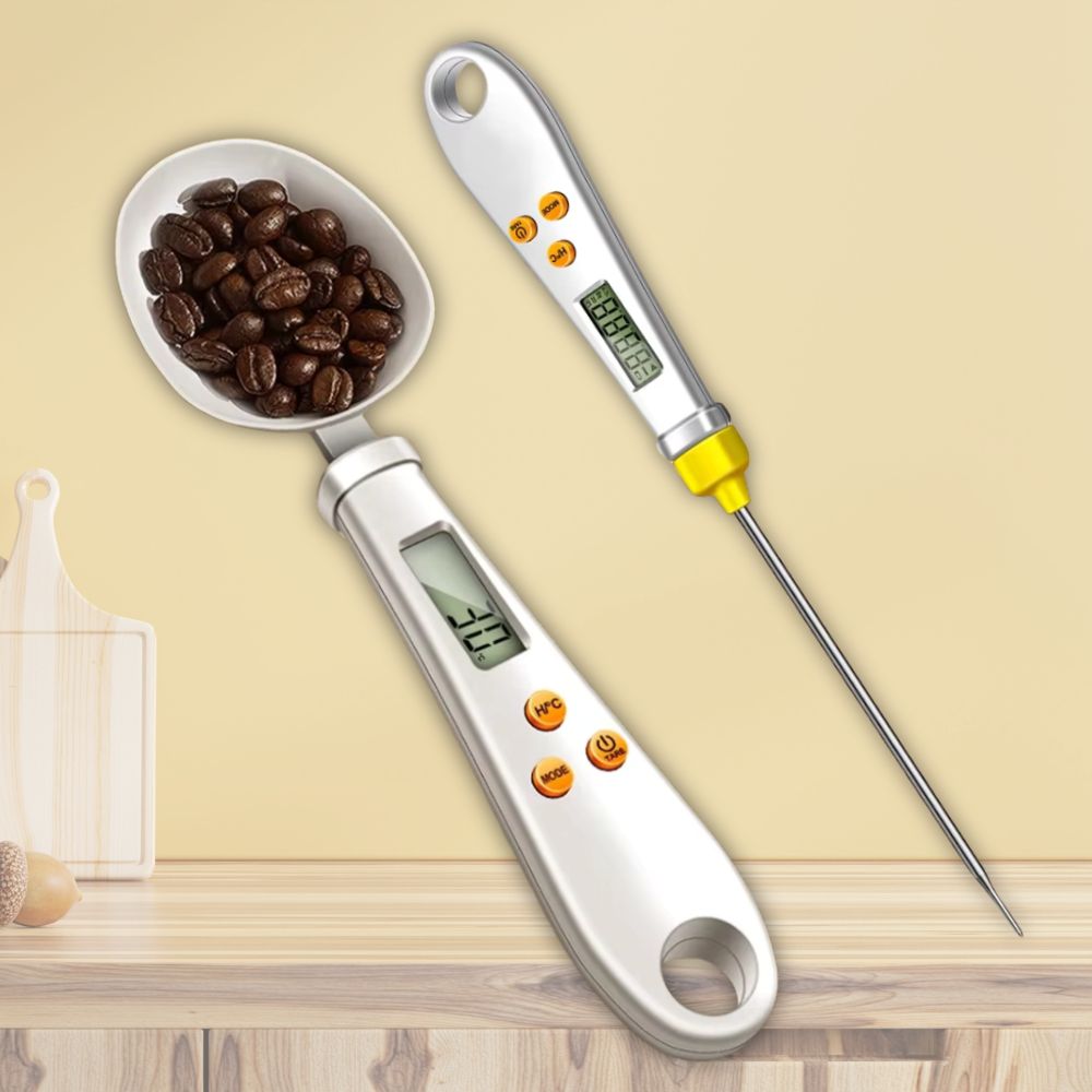 2-in-1 Digital Spoon Scale & Food Thermometer
