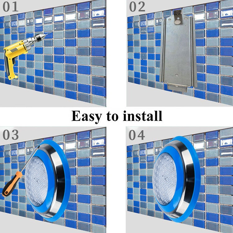 15W LED Wall-Mounted Underwater Pool Light