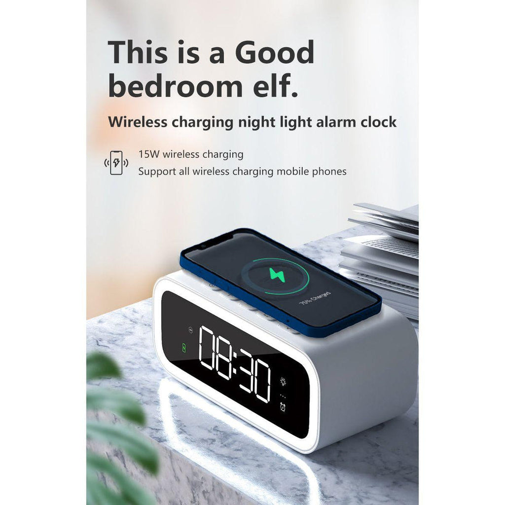 2-in-1 Digital Alarm Clock with Dual Time Display