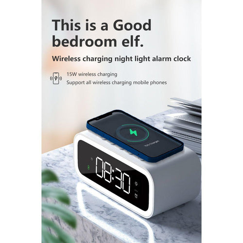 2-in-1 Digital Alarm Clock with Dual Time Display