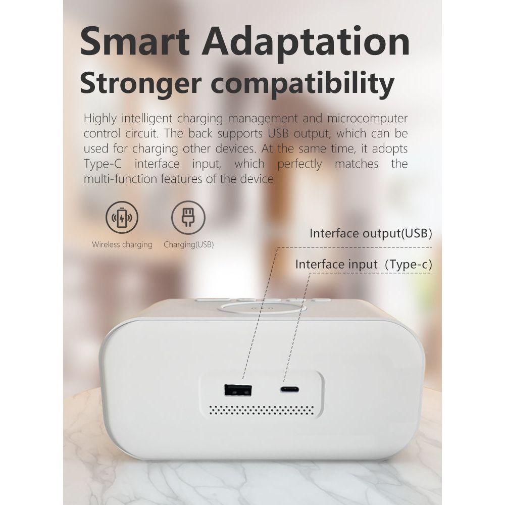 2-in-1 Digital Alarm Clock with Dual Time Display