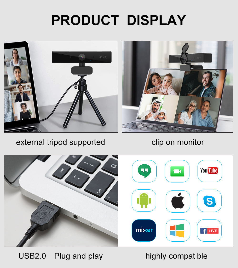 4K Ultra HD Webcam
