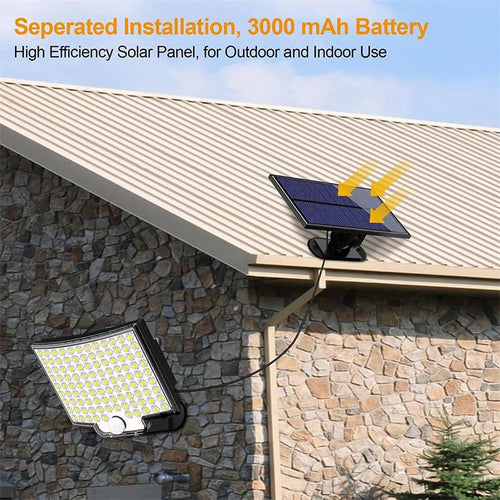 106-LED Solar Motion-Sensor Outdoor Light