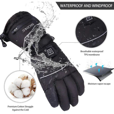 3 Pairs of Rechargeable Heated Gloves