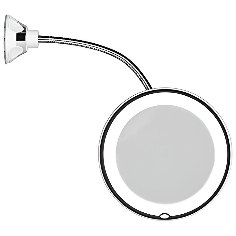 10x Magnifying LED Mirror with Suction Cup