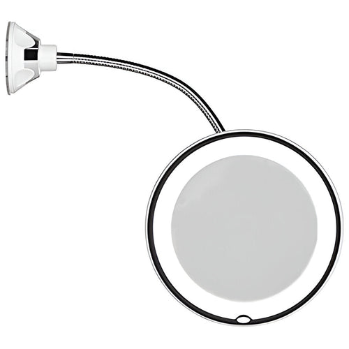 10x Magnifying LED Mirror with Suction Cup