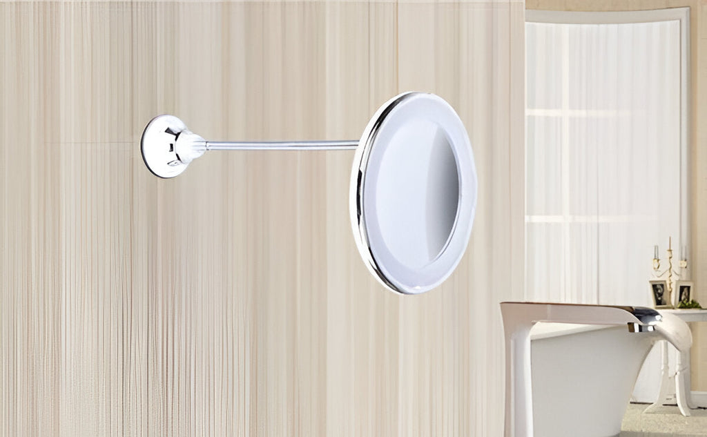 10x Magnifying LED Mirror with Suction Cup