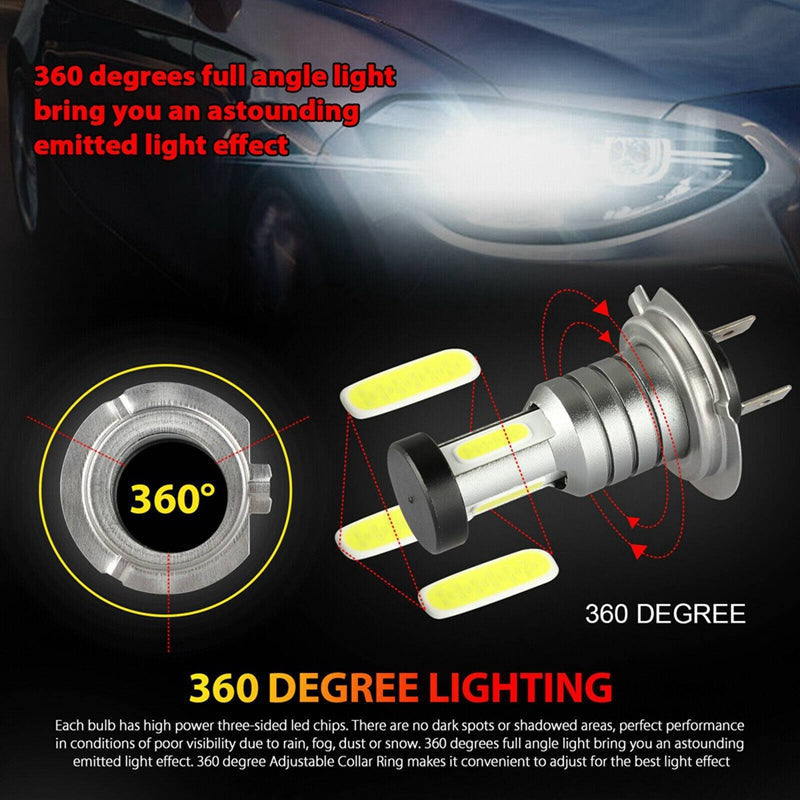 4-Pack H7 LED Headlight Bulb Kit