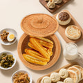 Tall Rattan Basket — Floor Storage Hamper