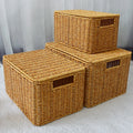 Round Rattan Tray Set — Woven Serving Trays