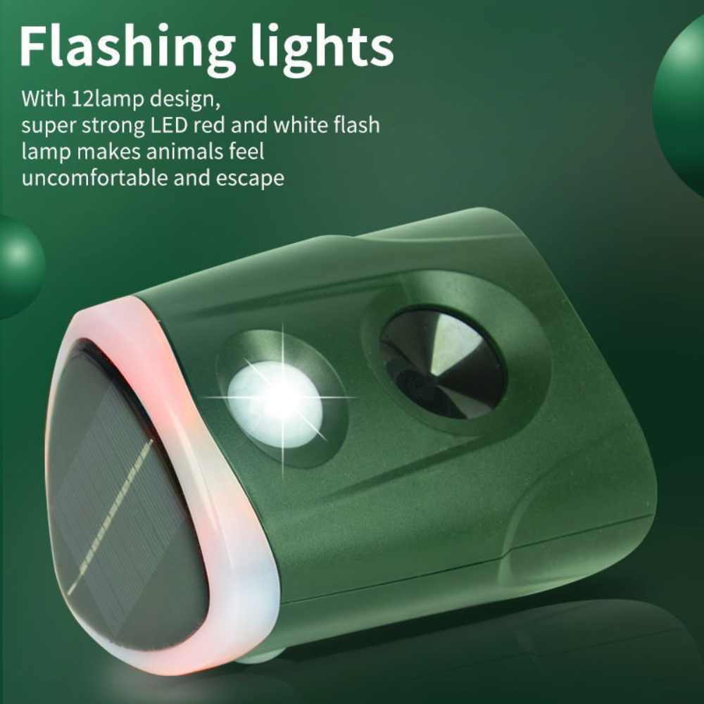 360° 3-in-1 Solar Animal Repellent