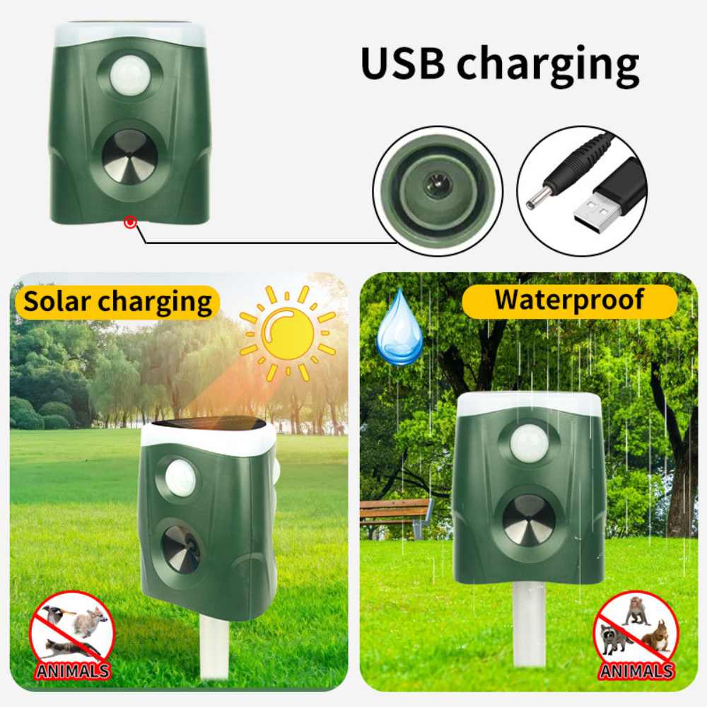 360° 3-in-1 Solar Animal Repellent