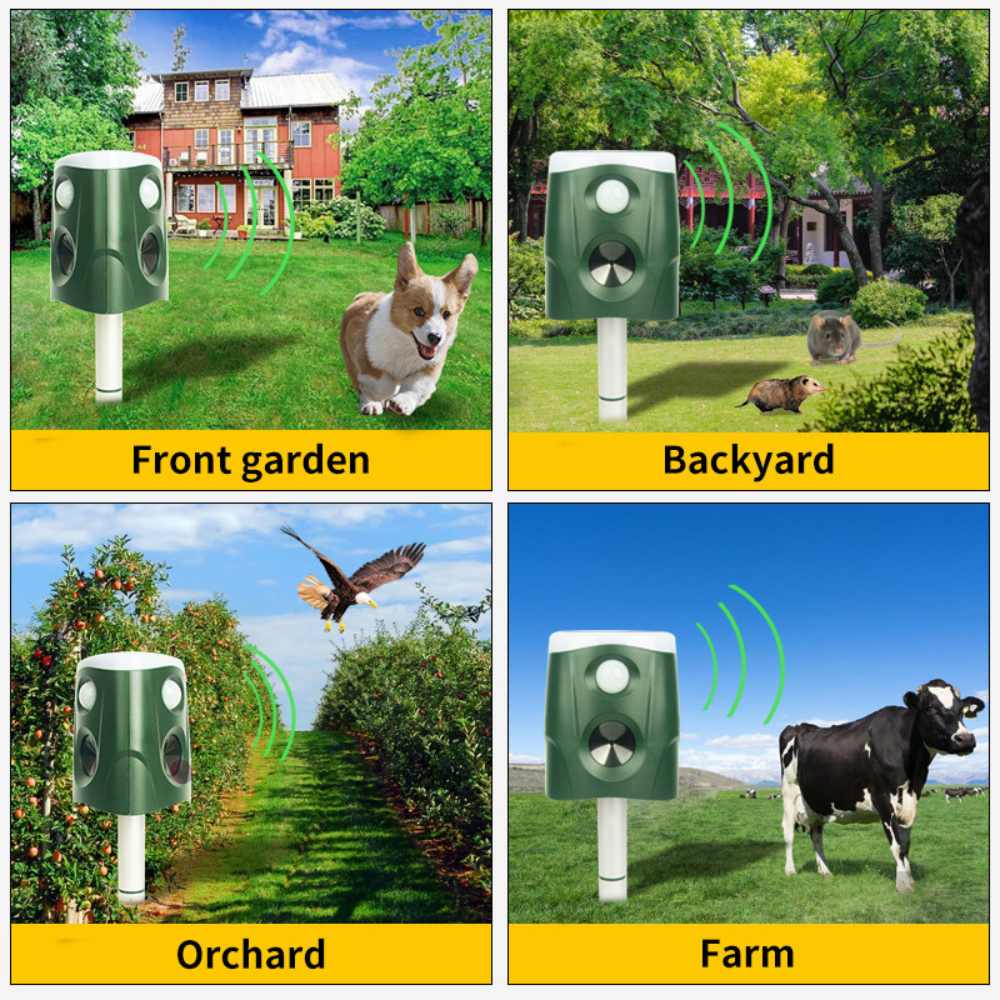 360° 3-in-1 Solar Animal Repellent