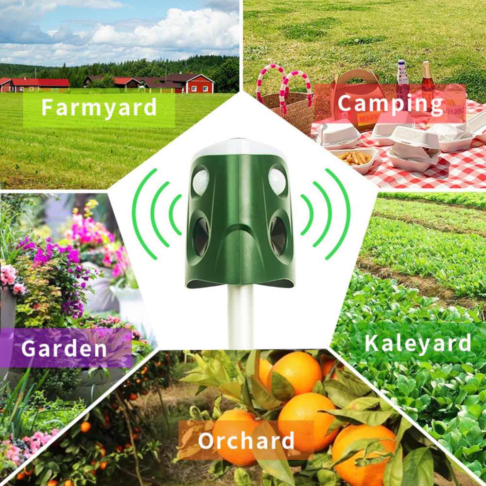 360° 3-in-1 Solar Animal Repellent